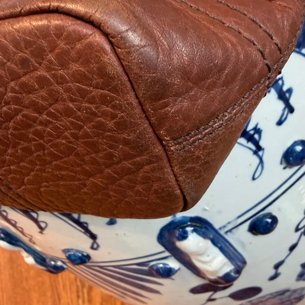 Vintage Coach Chelsea brown pebbled leather turn-lock hobo shoulder bag